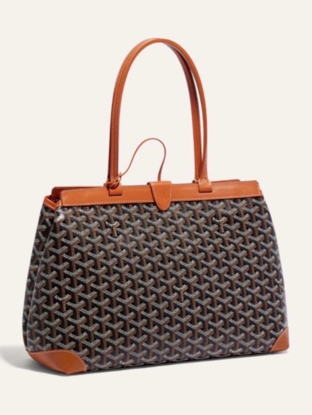 Goyard Bellechasse PM Biaude Tote Black/Tan